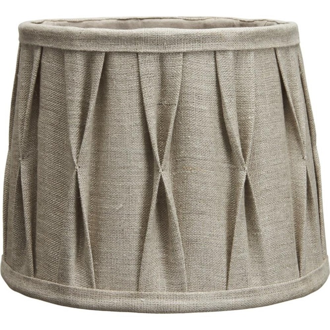 Mały lniany abażur plisowany boho Sofia 20cm